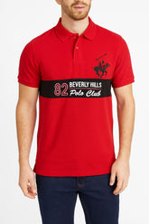 Men’s Red embroided Polo Tee